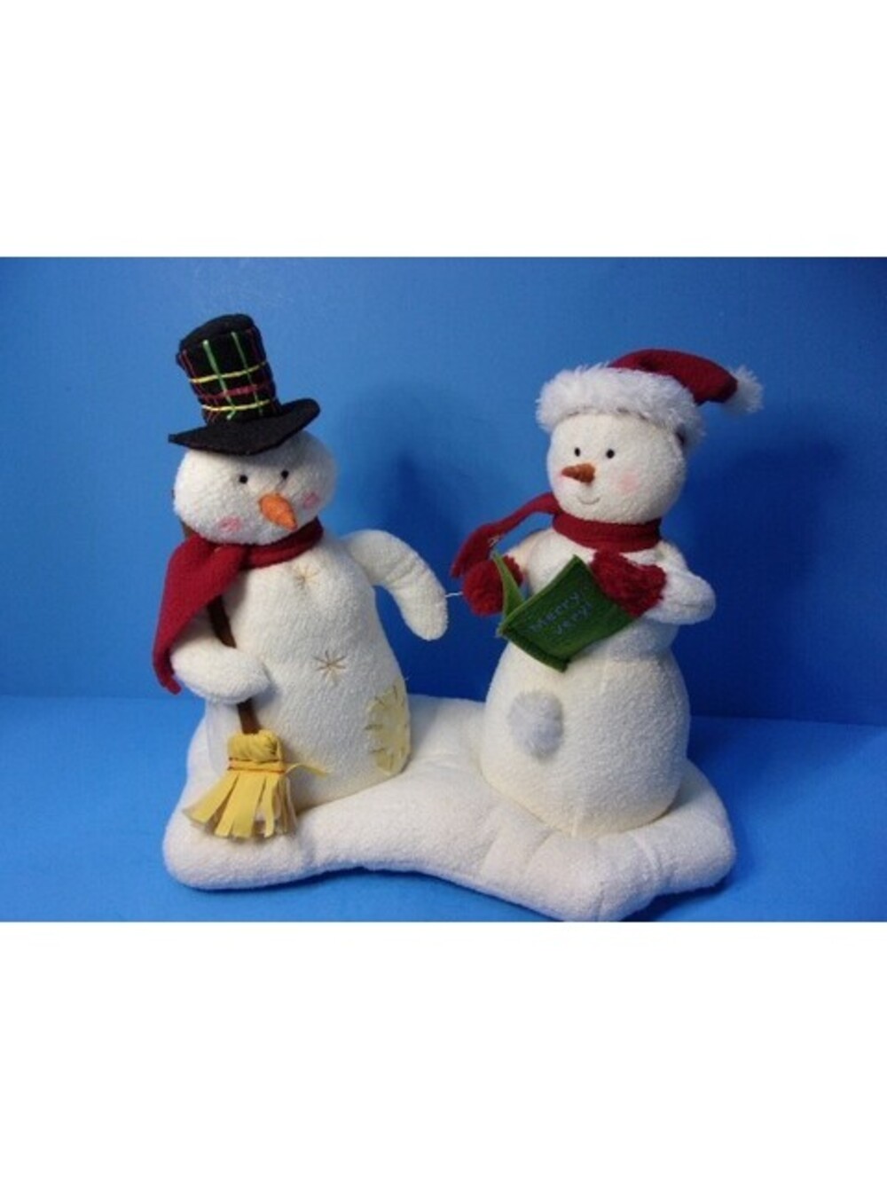 Hallmark Jingle Pals Singing Snowman Couple We Wish You a Merry Christmas 2003